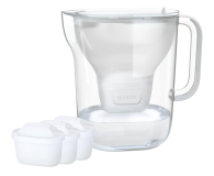 Filtracja wody Brita Dzbanek Style Essential XL biały + 3 wkłady filtrujące MAXTR